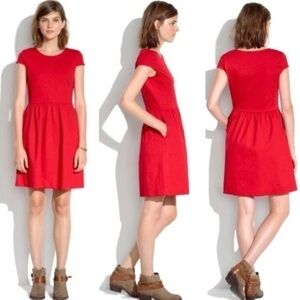 Madewell Screenplay Ponte Dress Burnt Orange